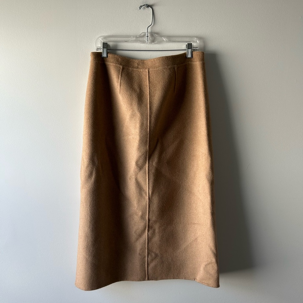 Proenza Schouler White Label tan wool/cashmere blend midi skirt - Picture 5 of 5